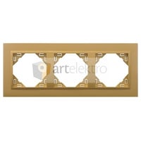 Efapel animato afdekr. 3v goud/goud