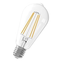 Calex LED Full Glass LongFilament Rustik Lamp 220-240V 6W 500lm E27 ST64, Clear 2300K Dimmable