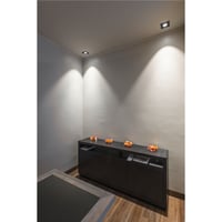 NEW TRIA® 75, plafondinbouwring, L: 9 B: 9 H: 2.6 cm, IP20, zwart