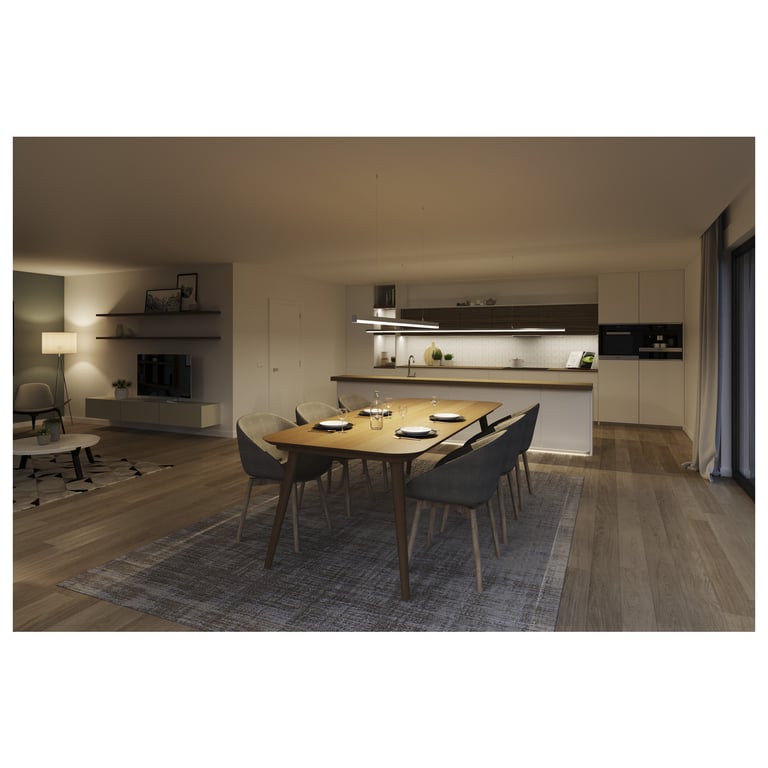 GRAZIA 20 LED Opbouw Profiel std. glad 1m alu