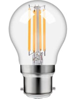 LED Ba22d Fila Ball G45x75 230V 470Lm 4W 827 AC Clear Dim
