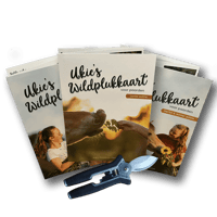 Combi: Ukie's Wildplukkaarten set met schaartje