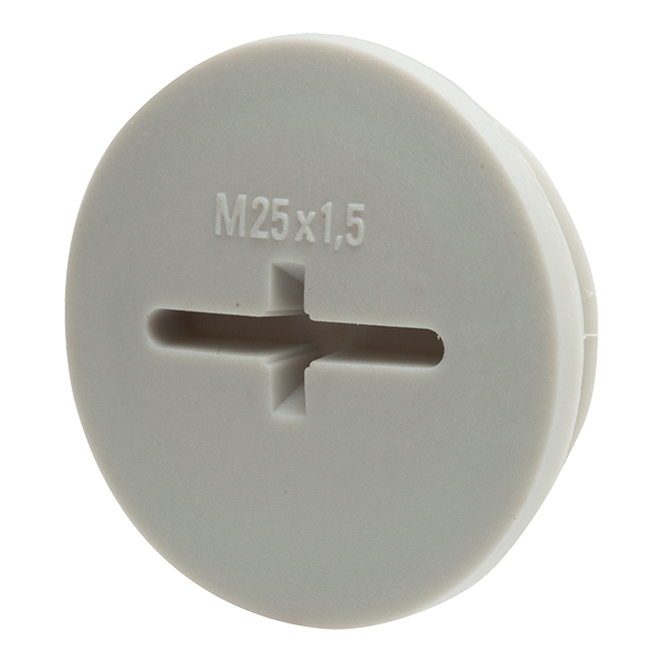 Wiska EVSG25 blindstop M25 grijs