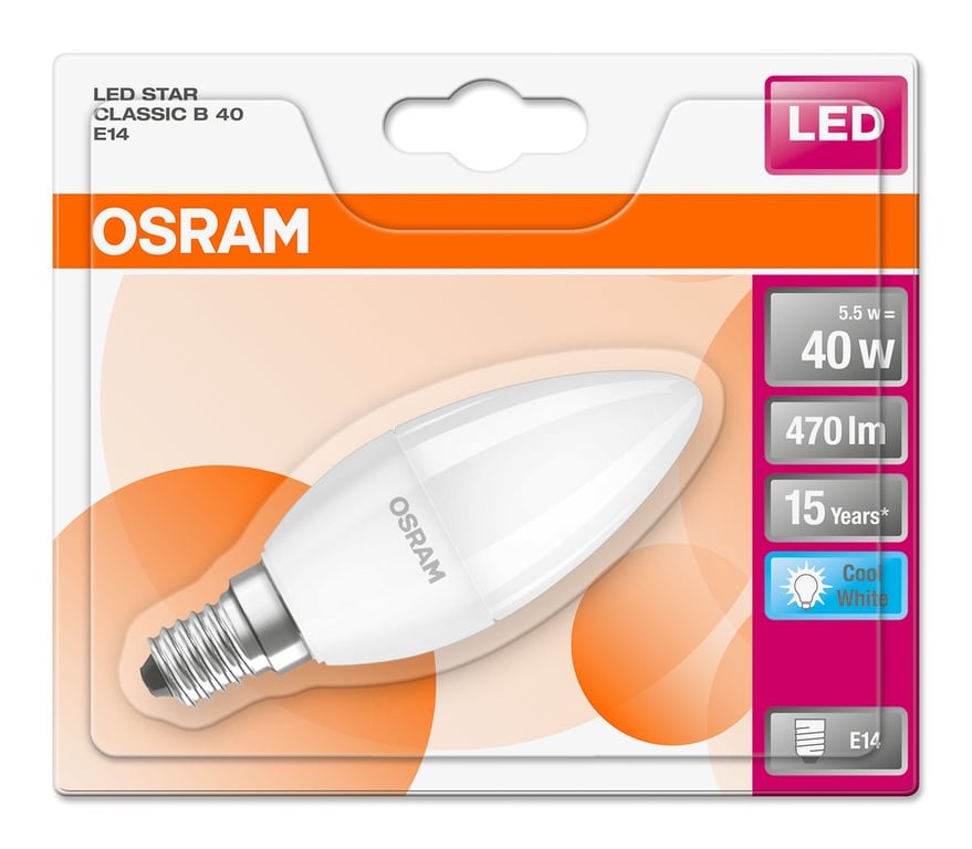 LED STAR CLASSIC B 40 5 W/4000K E14 (CS à 1 PCE)