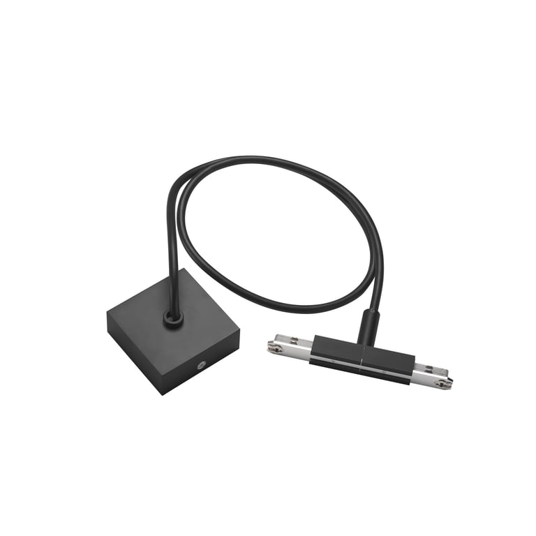 Middenvoeding met kabel voor D-TRACK zwart