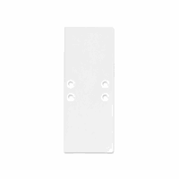 E66 eindkap wit RAL9010 profiel PL13 met PL10.1, 2st
