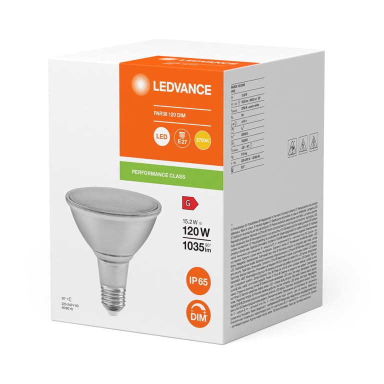 LED PAR38 DIM P 15.2W 927 E27