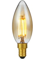 LED E14 Fila Candle C35x100 230V 250Lm 4W 922 AC Gold Dim