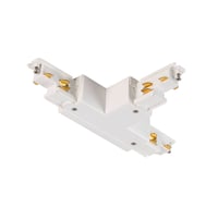 S-TRACK DALI, T-verbinder, verstelbaar, links, met voedingsmogelijkhei
