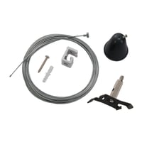 Draadophangset kabel S-TRACK 3F-rail zwart 5m