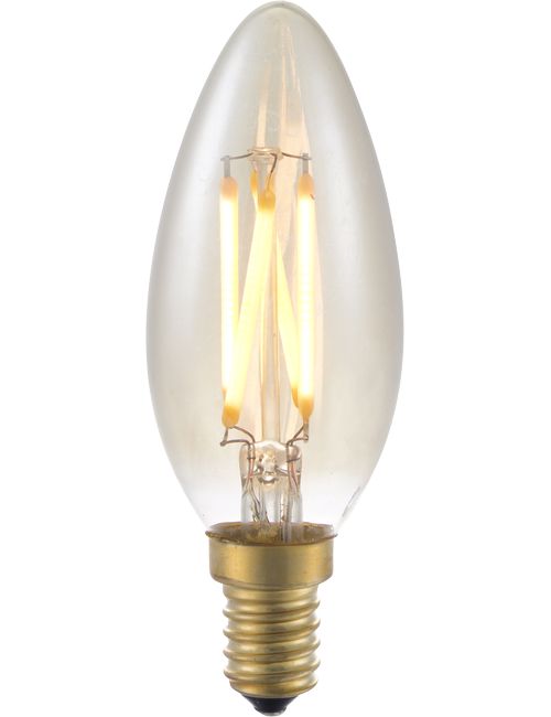 Masterlight - LED E14 Fila Candle C35x100 230V 250Lm 4W 920 AC Gold Dim SLF023840305