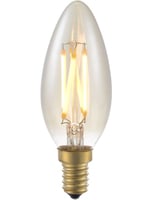 Masterlight - LED E14 Fila Candle C35x100 230V 250Lm 4W 920 AC Gold Dim SLF023840305