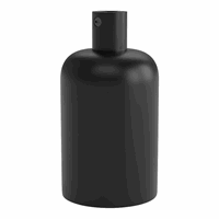 Calex lampholder E27 aluminium 40mm matt black, alu cable clamp, max.250V-60W