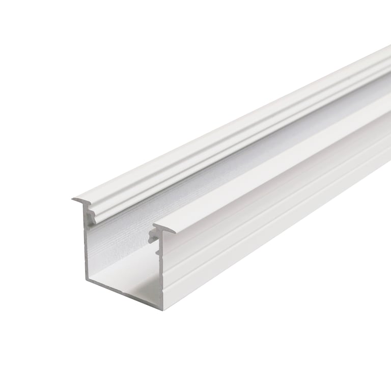 LUMIKO P20-IN-W-2M - Profiel 20, inbouw, wit, 2 meter