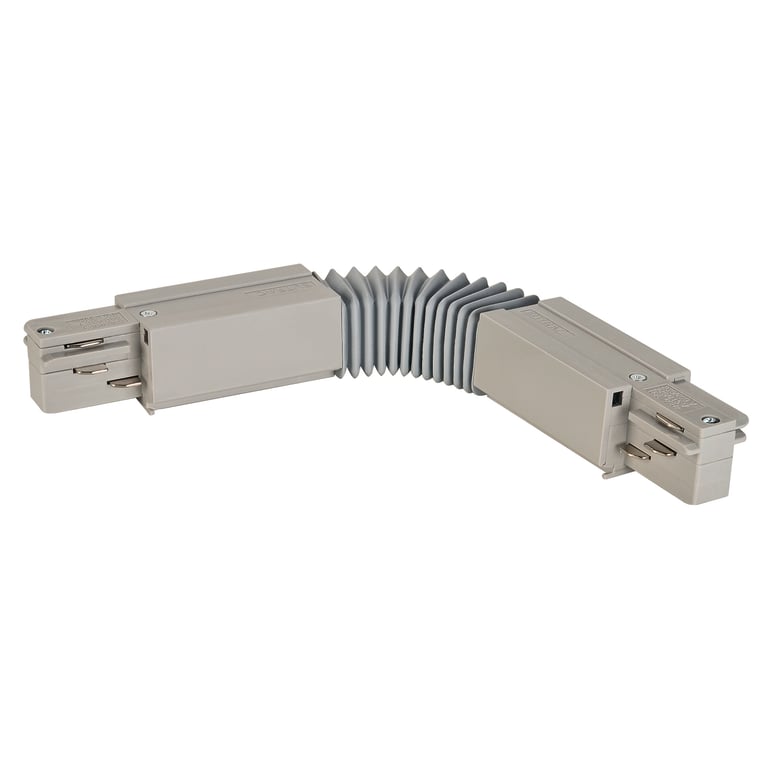 Flexverbinder voor 3-fase rail zilvergrijs