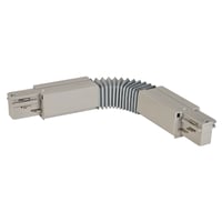 Flexverbinder voor 3-fase rail zilvergrijs