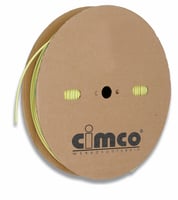 Krimpkous 2:1 Groen/Geel, 51mm - 25mm, lengte 25m