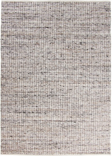 Wollen vloerkleed handgeweven Filou Beige Grijs 04