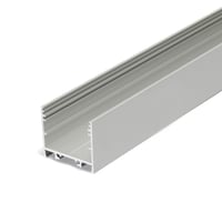 Profiel 30, type 30-02 opbouw recht, Zilvergrijs, 1 meter