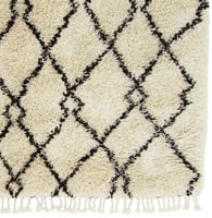 Berber vloerkleed hoogpolig Beni Ouarain Design 2 Beige