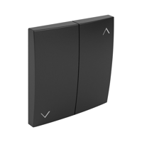 Efapel wip jalouzieschakelaar puls zwart