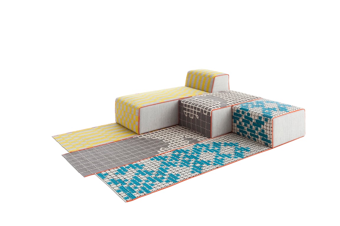 Chaiselongue Gan Rugs Bandas B Yellow