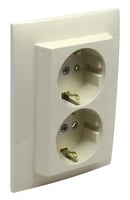 Efapel basis inb. wcd ra 2v xtr vlak enkel inb.doos creme