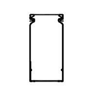 Efapel bedradingskoker grijs b40mm-h80mm-l2