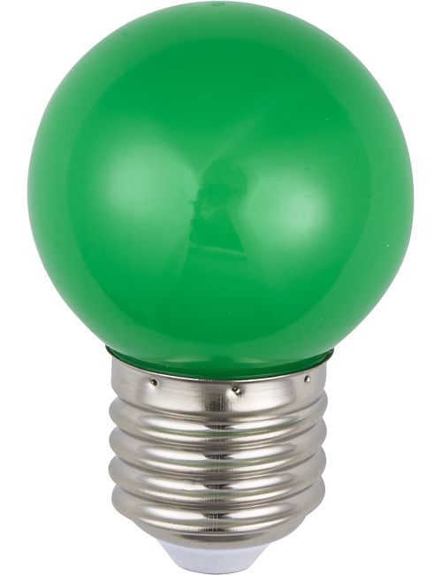 Masterlight - LED E27 Ball G45x72 230V 1W 320° AC Green Non-Dim S027241223