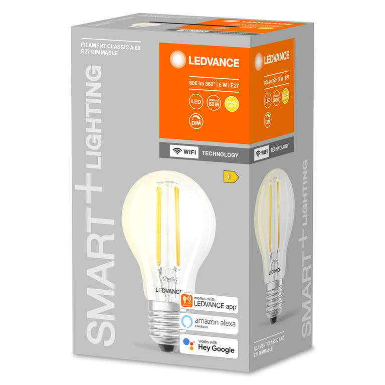 SMART+ Filament Classic Dimmable 60 5,5W E27 (CS à 1 PCE)
