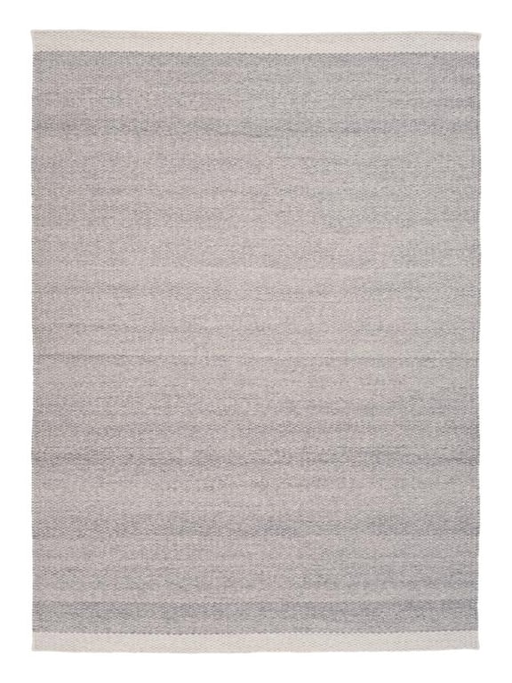 Vlak Wollen Vloerkleed Fay Silver