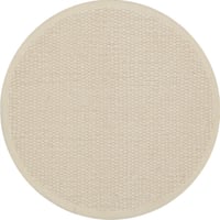 Rond wollen vloerkleed Arna Wit 01