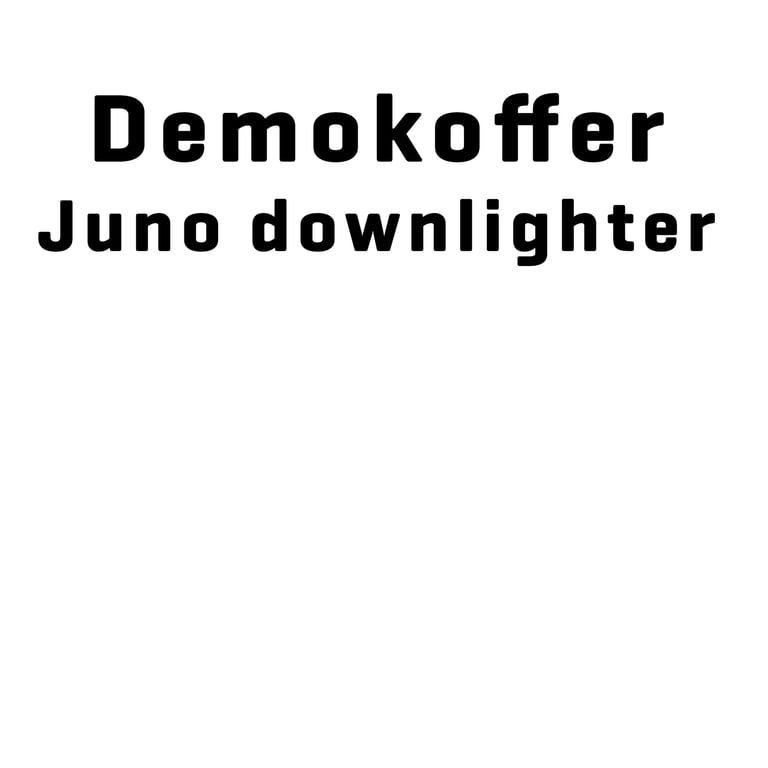 LUMIKO DEMO-UGR SERIE - Lumiko demonstratie koffer voor Juno downlight