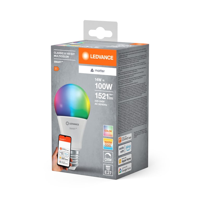 SMART+ MATTER CLASSIC A MULTICOLOR 14W 827...865 Multicolor E27
