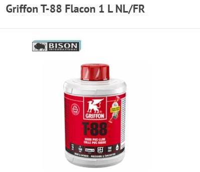 Griffon PVC Lijm dun sneldrog T88 1000cc