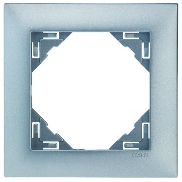 Efapel aquarella afdekr. 1v. aluminium