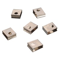Veerclip voor 3-fase rail wit 6 st.