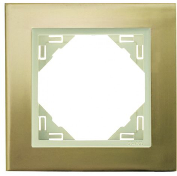 Efapel metallo/metaal afdekr. 1v goud/parel