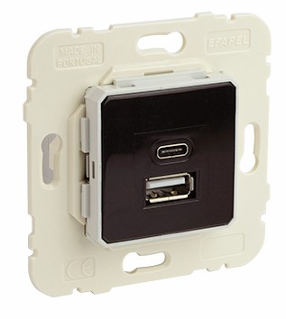 Efapel USB Dubbele Lader Type A + Type C