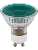 LED GU10 MR16 Glass 50x54 230V 5W 38° AC Green Dim