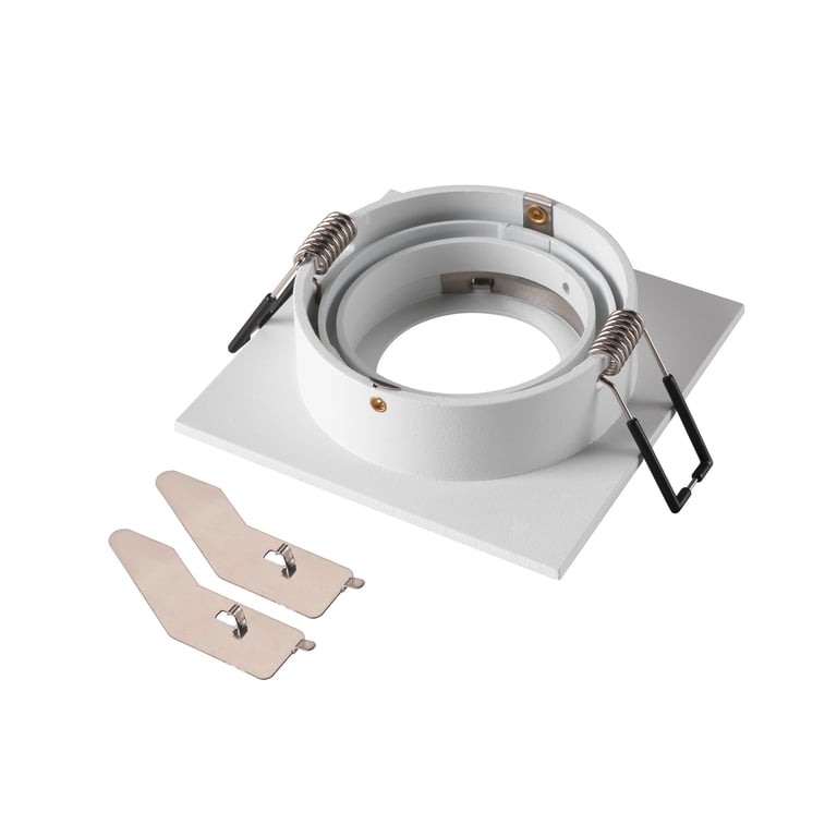 NEW TRIA® 75, plafondinbouwring, L: 9 B: 9 H: 2.6 cm, IP20, wit