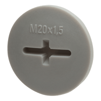 Wiska EVSG20 blindstop M20 grijs