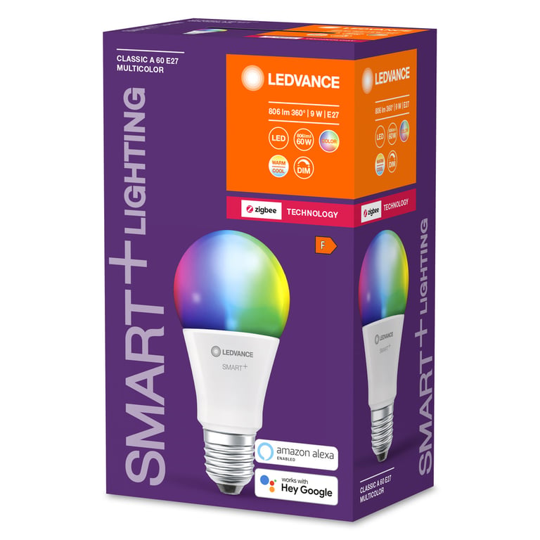 SMART+ Classic Multicolour 9W 220V RGBW FR E27