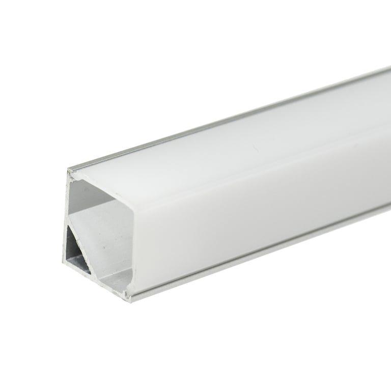 Lens, transparant, Opbouw, hoekprofiel rond 16mm
