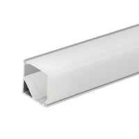 Lens, transparant, Opbouw, hoekprofiel rond 16mm