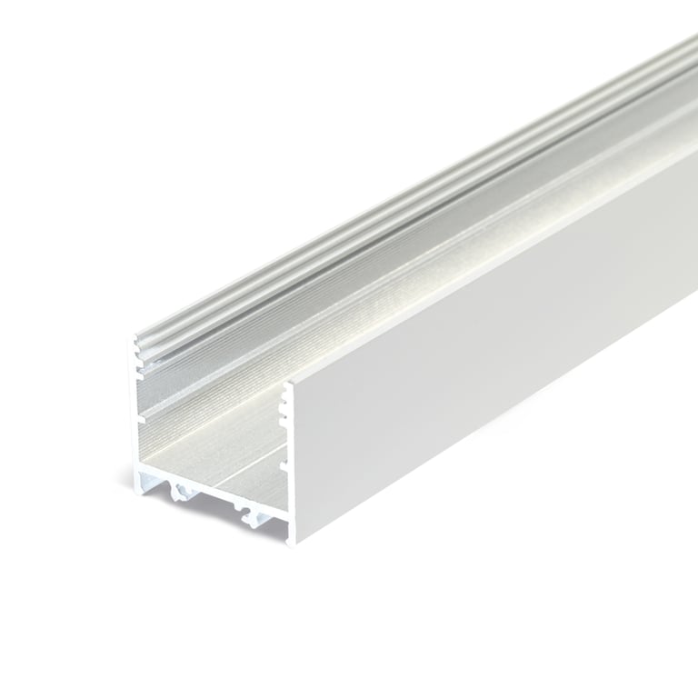 Profiel 30, type 30-02 opbouw recht, Wit, 1 meter