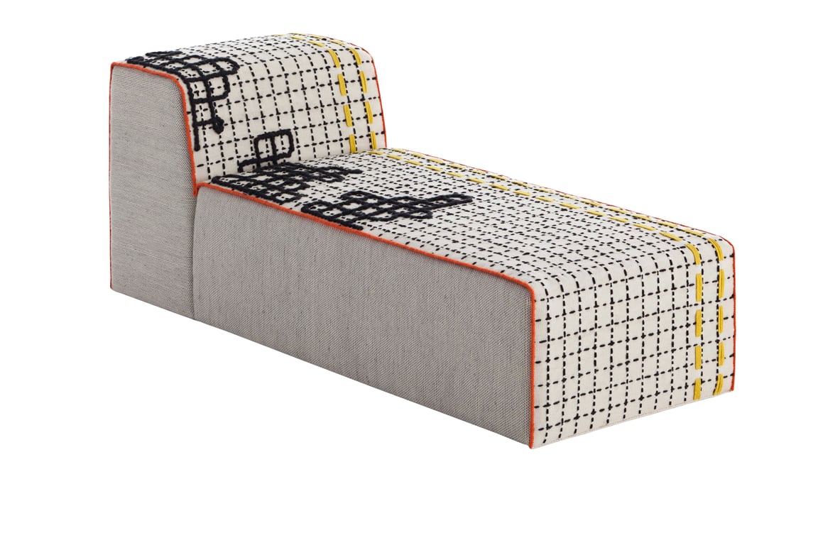 Chaiselongue Gan Rugs Bandas D White