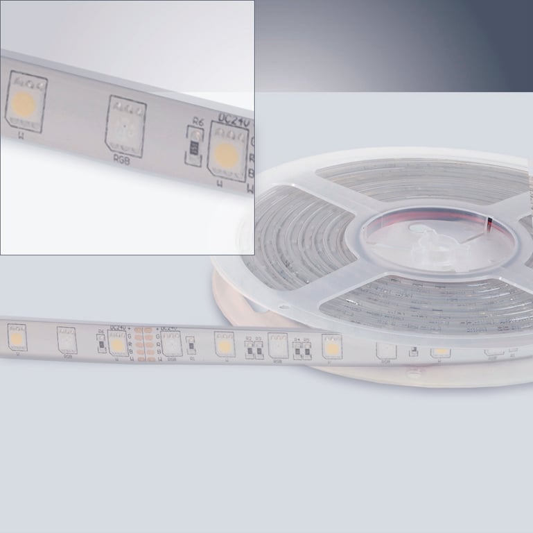 LED strip SILVER IP62, 24Vdc, RGB-W (6000K)
