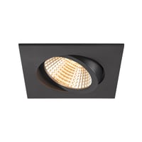 NEW TRIA® 95, plafondinbouwring, L: 11 B: 11 H: 2.6 cm, IP20, zwart