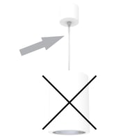 LUMIKO PENDEL-SET-WH - Pendelophanging voor Juno module, zonder opbouw